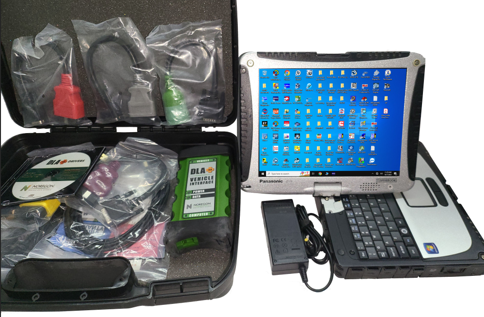 Diesel Diagnostic Toughbook Laptop Scanner Tool - CF-19 with Noregon DLA Tool Kit 2026 truck tuner