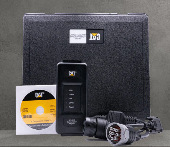 Genuine Caterpillar Cat COMM Communication Adapter III 3 Includes 6 & 9 Y Cables Diesel Diagnostic Laptops
