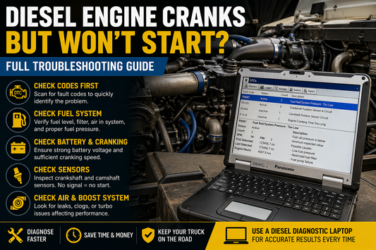 Diesel Engine Cranks But Won’t Start (Full Troubleshooting Guide Heavy Diagnostic