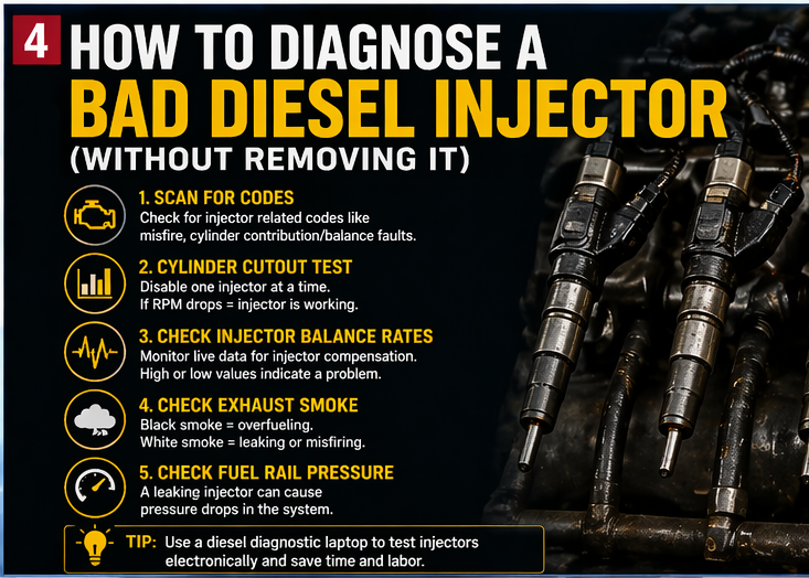 How to Diagnose a Bad Diesel Injector (Without Removing It Heavy Diagnostic