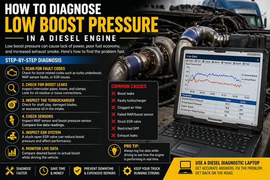 How to Diagnose Low Boost Pressure in a Diesel Engine Heavy Diagnostic