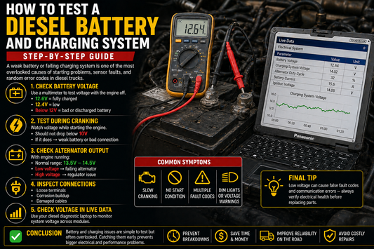 How to Find BoosHow to Test a Diesel Battery and Charging Systemt Leaks in a Diesel Truck Heavy Diagnostic